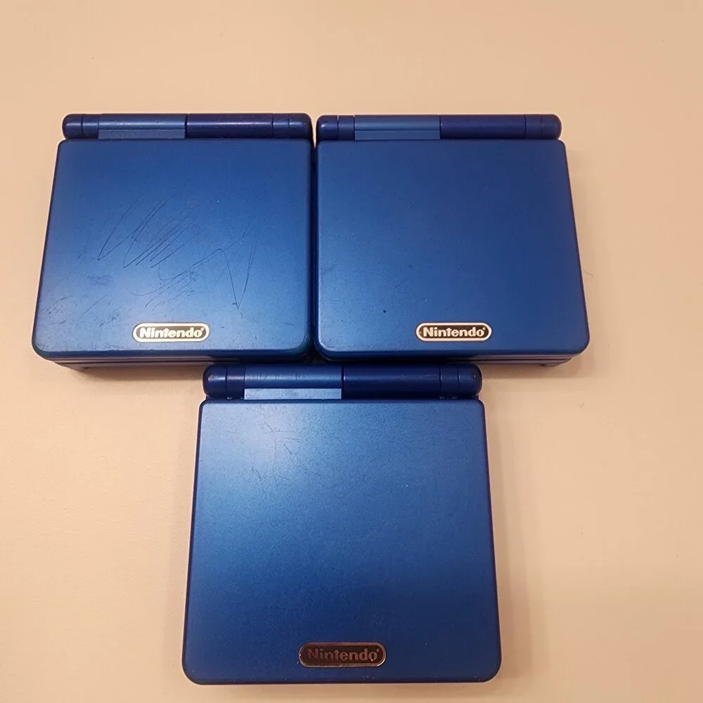 1X Rare Nintendo Blue Gameboy Advance SP 100% GENUINE Rockman (Japanese Megaman)